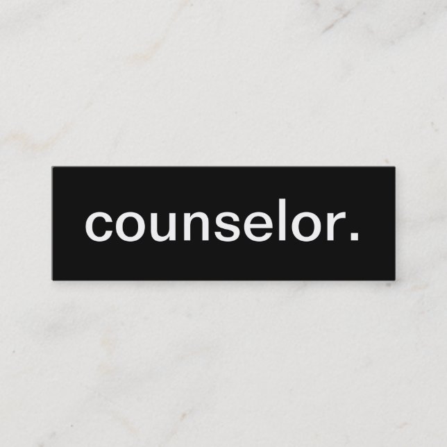 Counselor Business Card (Front)