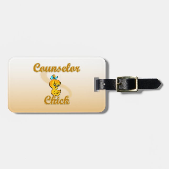 Counselor Chick Luggage Tag (Front Horizontal)