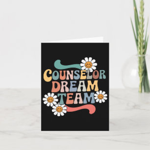 Counselor Dream Team Retro Back To School Counselo Card