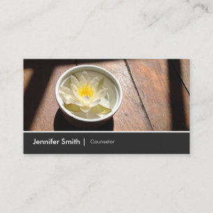Counselor - Elegant Water Lily Appointment Card