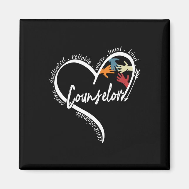 Counselor Graphic Tees Tops Back To School Gift  Magnet (Front)