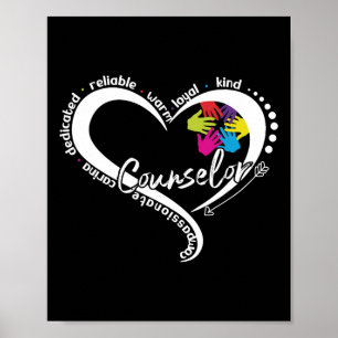 Counselor Graphic Tops Back To School First Day Gi Poster
