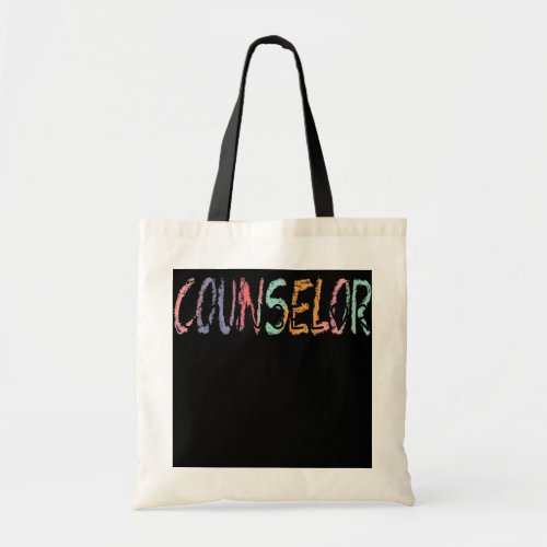 Counselor Happy Teachers Day Crayons And Kids  Tote Bag