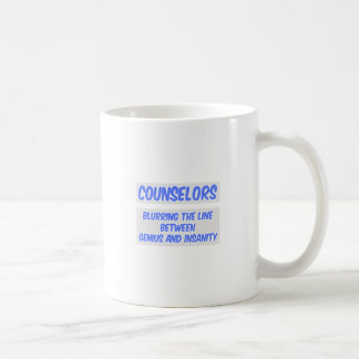 Counselor Joke .. Genius and Insanity Coffee Mug
