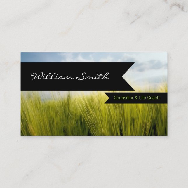 Counselor & Life Coach Business Card (Front)