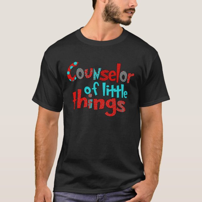 Counselor Of Little Things Reading Lover School Co T-Shirt (Front)