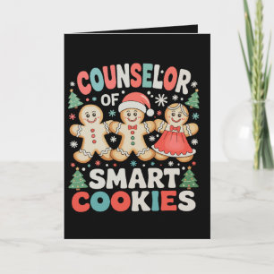 Counselor Of Smart Cookies Xmas Teacher Christmas Card