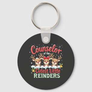 Counselor of the Cutest Little Reindeers Christmas Keychain