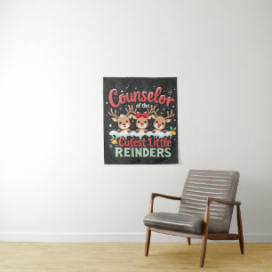 Counselor of the Cutest Little Reindeers Christmas Tapestry