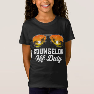 Counselor Off Duty Sunglasses Last Day Of School T-Shirt