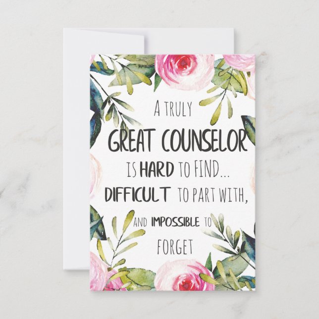 Counselor Office Decor Typography Graduation Gift (Front)