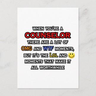 Counselor ... OMG WTF LOL Postcard