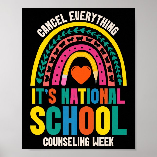 Counselor Outfit Its National School Counseling We Poster (Front)