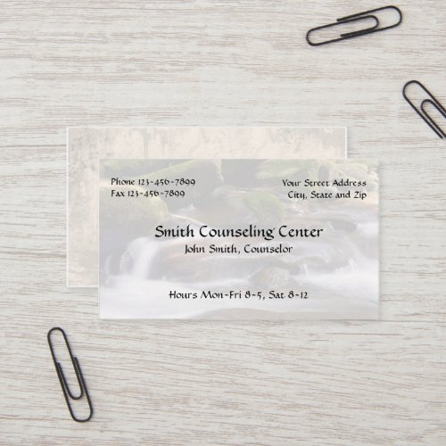 Counselor Psychologist Mental Health Business Card
