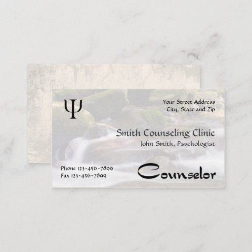 Counselor Psychologist Mental Health Business Card Zazzle 4025