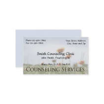 Counselor Psychologist Mental Health Business Card