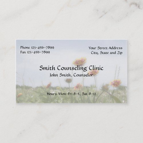 Counselor Psychologist Mental Health Business Card