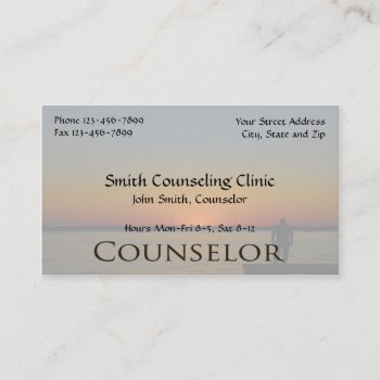Counselor Psychologist Mental Health Business Card by Business_Creations at Zazzle