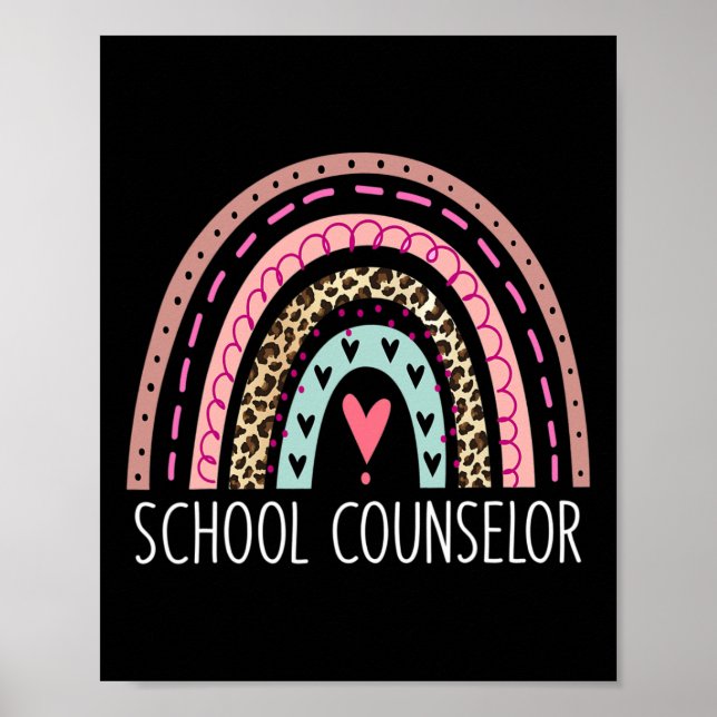 Counselor Rainbow Counseling Back To School  Poster (Front)