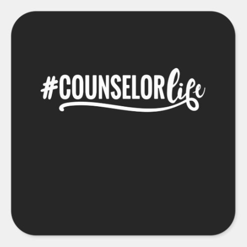 Counselor School counselor psychologist Square Sticker