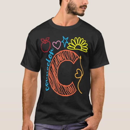 Counselor Sketch Design T_Shirt