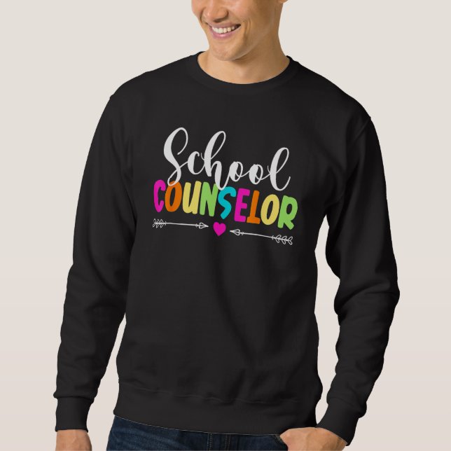 Counselor Squad Teacher  Back To School Sweatshirt (Front)