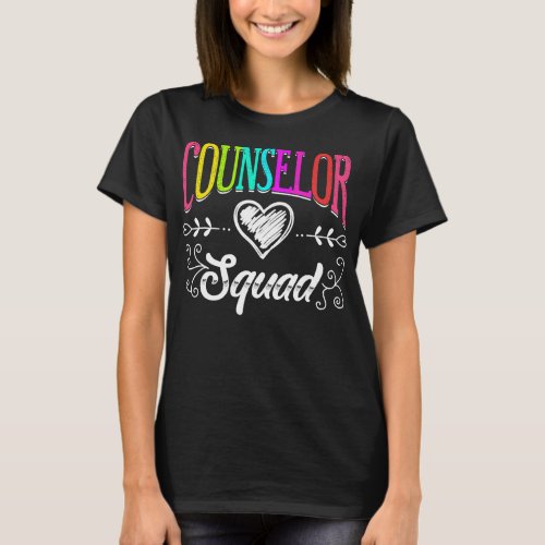 Counselor Squad Teacher Back To School  T_Shirt