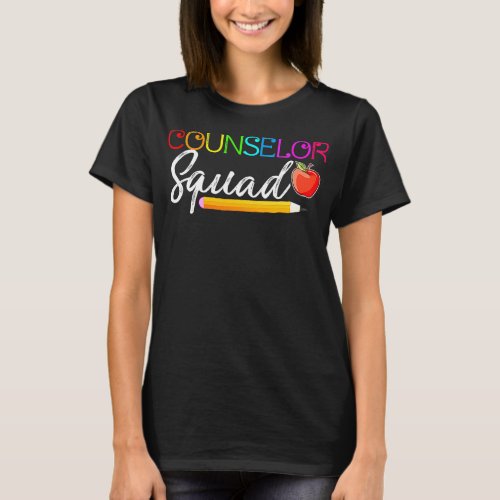 Counselor Squad Teacher Back To School  T_Shirt