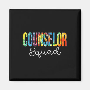 Counselor Squad Tie Dye Appreciation Day Back To S Magnet