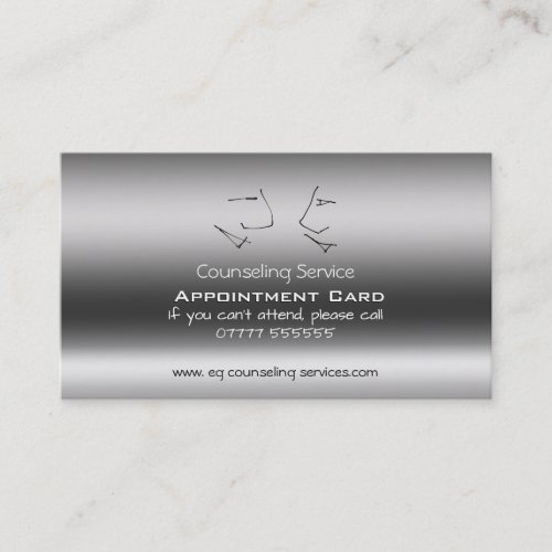 Counselor Talking Heads Appointment Card