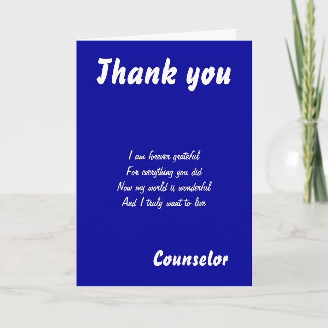 Counselor thank you cards (Front)