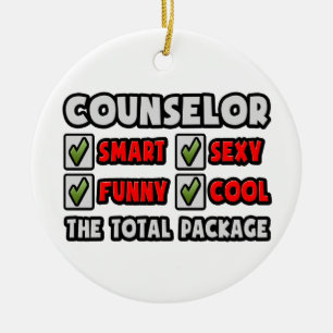 Counselor ... The Total Package Ceramic Ornament