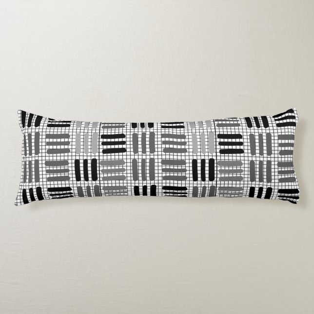 Count 3 Grey Shades Body Pillow (Front)