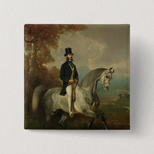 Count Alfred de Montgomery  1850-60 Button (Front)