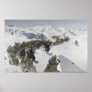 Count Argutinsky crossing the Caucasian Range Poster