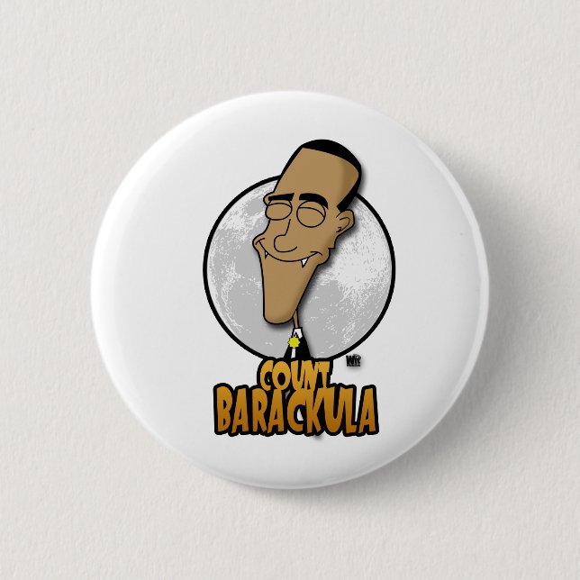 Count Barackula Pinback Button (Front)