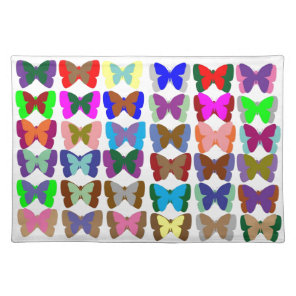 COUNT Butterflies n also LEARN Colors - Kid Stuff Placemat