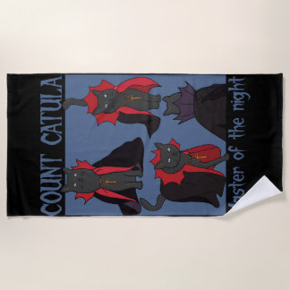 Count Catula Master of the Night Beach Towel