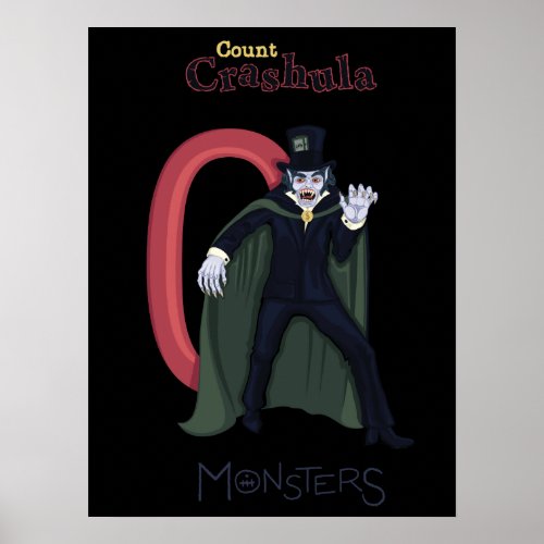 Count Crashula in Red Numbers monsters series Poster