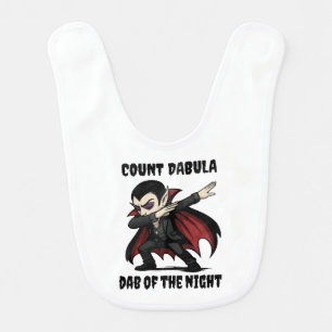 Count Dabula dabs through the night Baby Bib