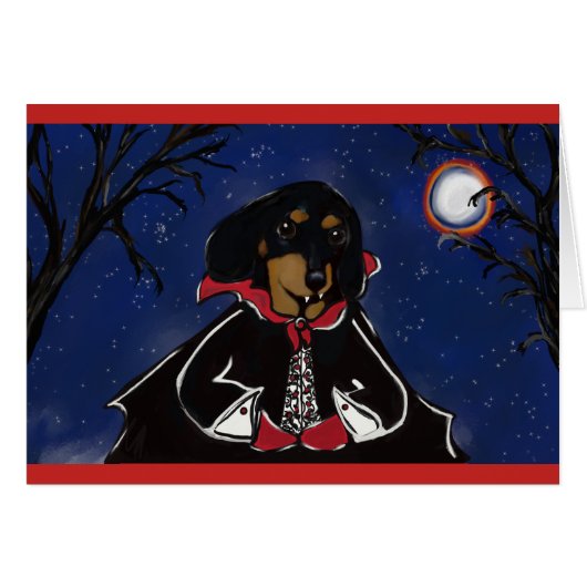 Count Dachshund Cards (Front Horizontal)
