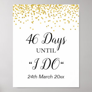 Count Down to Wedding Sign