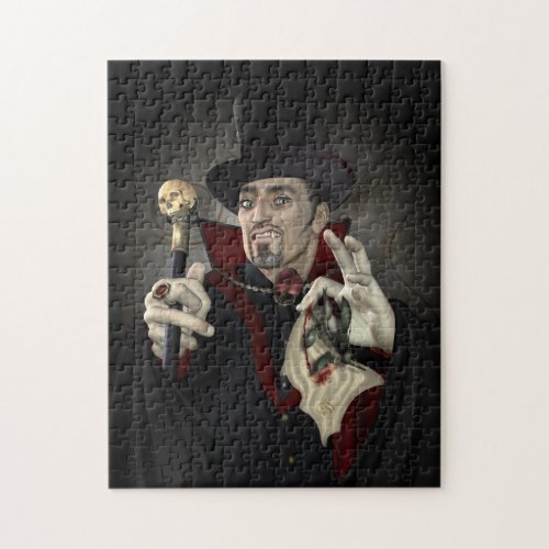 Count Dracula Design Jigsaw Puzzle