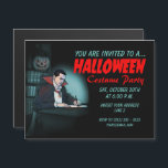 Count Dracula Halloween Party Magnetic Invitation<br><div class="desc">Vampire write an invitation to Halloween party. Illustration inspired by Bram Stoker's Dracula. Art by José Ricardo</div>