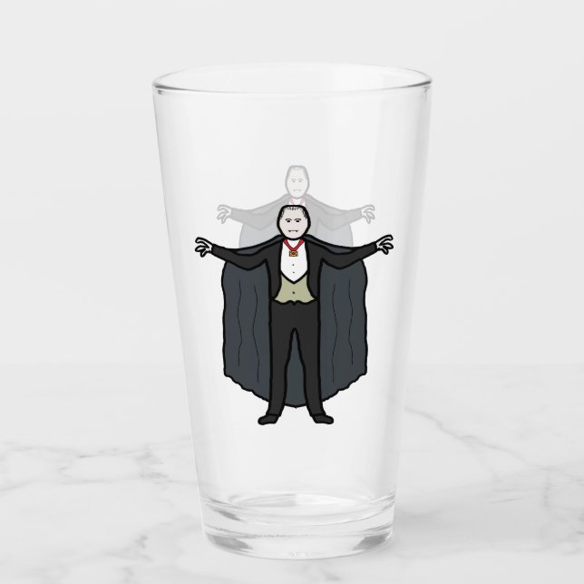 Count Dracula Vampire Glass (Front)