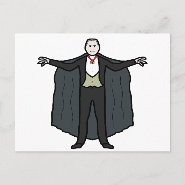 Count Dracula Vampire Postcard (Front)