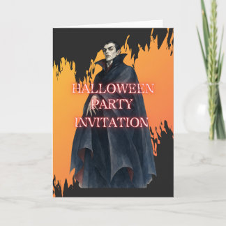 Count Dracula's Halloween Party Invitation