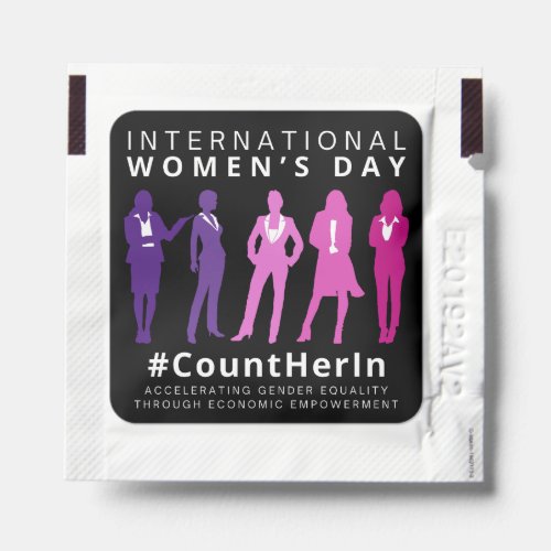 Count Her In International Womens Day Hand Sanitizer Packet