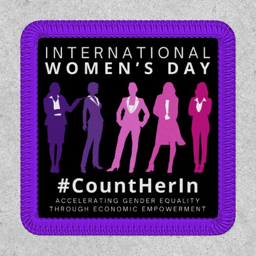 Count Her In International Womens Day Patch