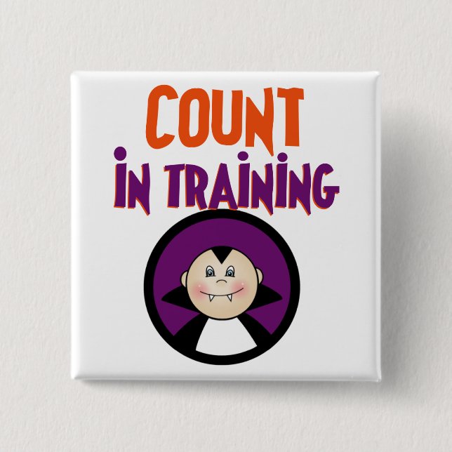 Count in Training Tshirts and Gifts Button (Front)